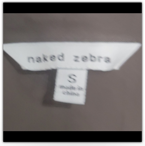 2 Naked Zebra button down long sleeve button down dresses/tunics size small - Picture 8 of 8